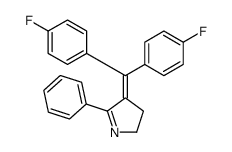 4-[bis(4-fluorophenyl)methylidene]-5-phenyl-2,3-dihydropyrrole结构式