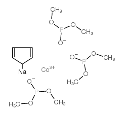 SODIUM (CYCLOPENTADIENYL)TRIS(DIMETHYLPHOSPHITO)CO Structure