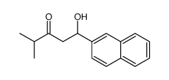 1-hydroxy-4-methyl-1-naphthalen-2-ylpentan-3-one结构式