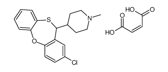 (E)-but-2-enedioic acid,4-(8-chloro-6H-benzo[b][1,5]benzoxathiepin-6-yl)-1-methylpiperidine Structure