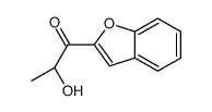 (2R)-1-(1-benzofuran-2-yl)-2-hydroxypropan-1-one结构式