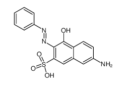 7-amino-4-hydroxy-3-phenylazo-naphthalene-2-sulfonic acid结构式