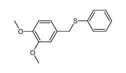 (3,4-dimethoxybenzyl)(phenyl)sulfane结构式