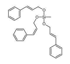 methyltris[(3-phenylallyl)oxy]silane structure