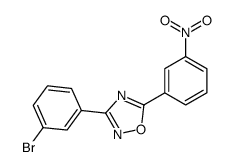 3-(3-bromophenyl)-5-(3-nitrophenyl)-1,2,4-oxadiazole结构式
