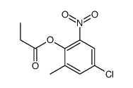 4-chloro-6-nitro-ocresyl propanoate结构式