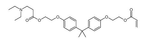 2-[4-[1-methyl-1-[4-[2-[(1-oxoallyl)oxy]ethoxy]phenyl]ethyl]phenoxy]ethyl N,N-diethyl-beta-alaninate结构式