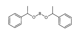 bis(1-phenylethoxy)borane Structure