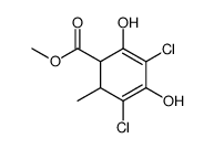 methyl 3,5-dichloro-2,4-dihydroxy-6-methylcyclohexa-2,4-diene-1-carboxylate Structure