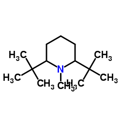 2,6-Di-tert-butyl-1-methylpiperidine Structure