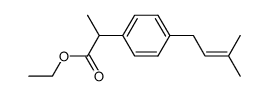 ethyl 2-[(4-(3-methyl-2-butenyl)phenyl)]propionate结构式