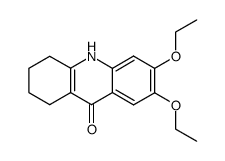 6,7-diethoxy-1,3,4,10-tetrahydro-2H-acridin-9-one结构式