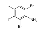 2,6-dibromo-3-iodo-4-methyl-aniline结构式