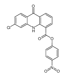 p-nitrophenyl 3-chloro-9-oxoacridan-5-carboxylate Structure