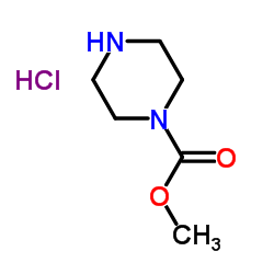 Methyl piperazine-1-carboxylate hydrochloride structure