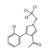 1-[4-(2-chlorophenyl)-1-(trichloromethylsulfanyl)pyrrol-3-yl]ethanone Structure