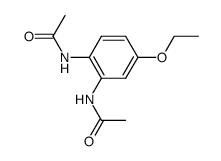 N,N'-(4-ethoxy-o-phenylene)-bis-acetamide结构式
