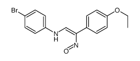 4-bromo-N-[2-(4-ethoxyphenyl)-2-nitrosoethenyl]aniline结构式