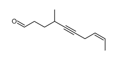 4-methyldec-8-en-5-ynal Structure