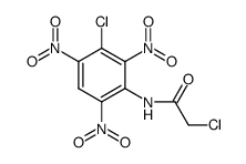 2-chloro-N-(3-chloro-2,4,6-trinitrophenyl)acetamide Structure