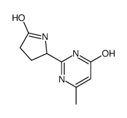 6-methyl-2-(5-oxopyrrolidin-2-yl)-1H-pyrimidin-4-one结构式
