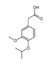 Benzeneacetic acid, 3-methoxy-4-(1-methylethoxy)- structure