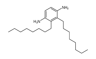 2,3-dioctylbenzene-1,4-diamine结构式