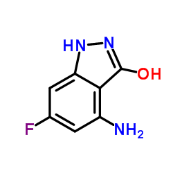 4-Amino-6-fluoro-1,2-dihydro-3H-indazol-3-one结构式