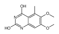 6,7-dimethoxy-5-methyl-1H-quinazoline-2,4-dione结构式