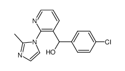α-(4-Chlorophenyl)-2-(2-methyl-1-imidazolyl)-3-pyridinemethanol结构式