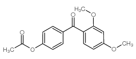 4-ACETOXY-2',4'-DIMETHOXYBENZOPHENONE结构式