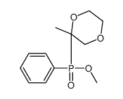 2-[methoxy(phenyl)phosphoryl]-2-methyl-1,4-dioxane Structure