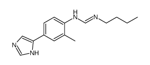 N'-butyl-N-[4-(1H-imidazol-5-yl)-2-methylphenyl]methanimidamide Structure