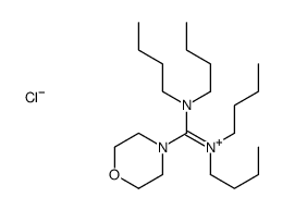 N,N,N',N'-tetrabutyl-1-morpholin-4-ium-4-ylidenemethanediamine,chloride Structure