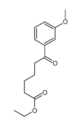 Ethyl 6-(3-methoxyphenyl)-6-oxohexanoate结构式