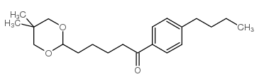 4'-N-BUTYL-5-(5,5-DIMETHYL-1,3-DIOXAN-2-YL)VALEROPHENONE结构式