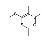 1,1-bis(ethylsulfanyl)-2-methylsulfinylprop-1-ene Structure