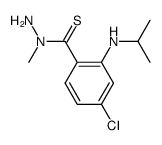 4-Chloro-2-isopropylamino-thiobenzoic acid N-methyl-hydrazide结构式