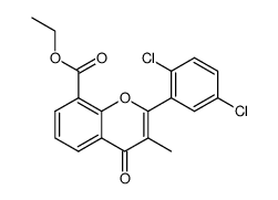 ethyl 2',5'-dichloro-3-methylflavone-8-carboxylate结构式