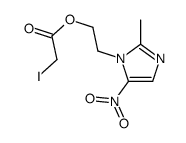 2-(2-methyl-5-nitroimidazol-1-yl)ethyl 2-iodoacetate Structure