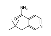 3-(2,2-dimethylpropyl)pyridine-4-carboxamide Structure