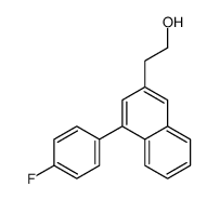 2-[4-(4-fluorophenyl)naphthalen-2-yl]ethanol结构式