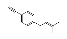 4-(3-methylbut-2-enyl)benzonitrile Structure