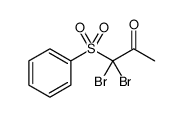 2-Propanone, 1,1-dibromo-1-(phenylsulfonyl)结构式