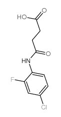 4-(4-chloro-2-fluoroanilino)-4-oxobutanoic acid structure