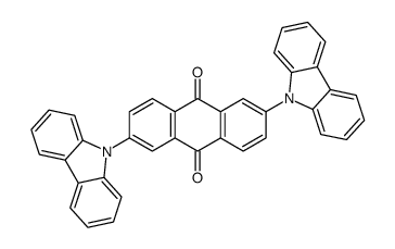 2,6-di(carbazol-9-yl)anthracene-9,10-dione结构式