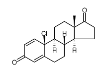 Estra-1,4-diene-3,17-dione, 10-chloro结构式