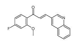 1-(4-fluoro-2-methoxyphenyl)-3-quinolin-3-ylprop-2-en-1-one Structure