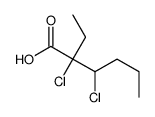 2,3-dichloro-2-ethylhexanoic acid Structure