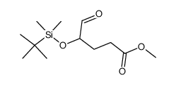 methyl 4-(tert-butyldimethylsilyloxy)-5-oxopentanoate Structure
